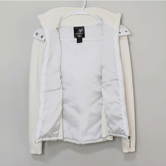 Women's White Hooded Jacket - Picture 7 of 7
